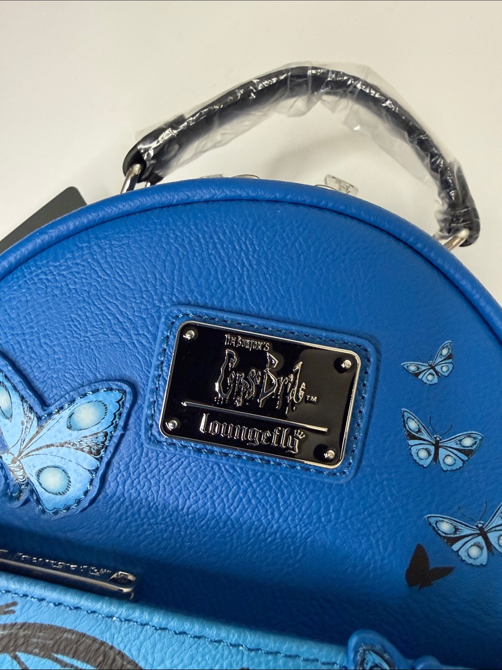 Tim Burton’s Corpse Bride Loungefly Mini Backpack Blue NWT - Picture 2 of 9
